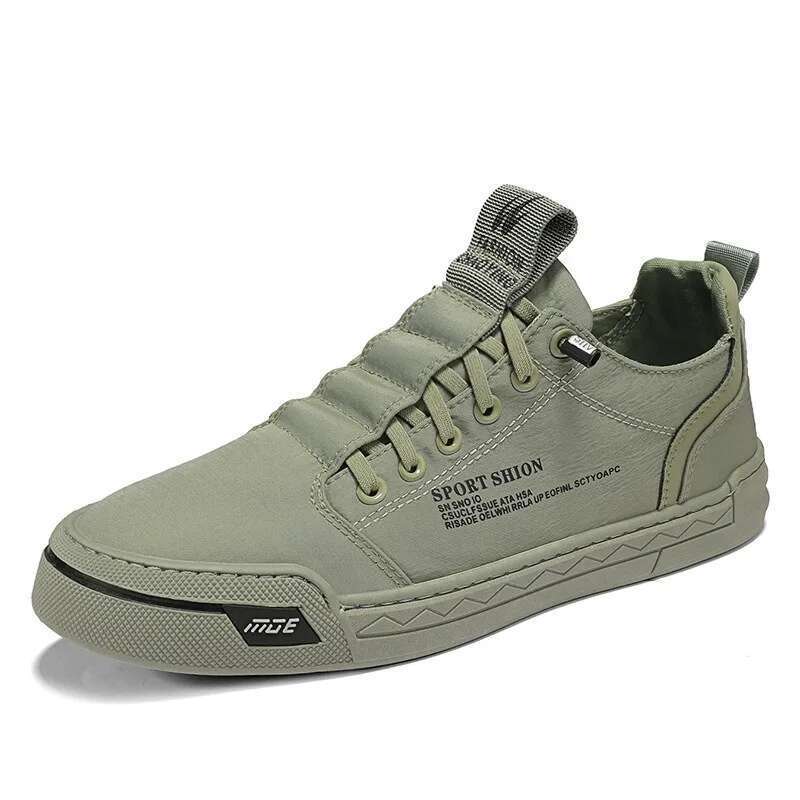 designer sneakers 2024 New Original Brand Green Casual forMen lce Silk Breathable Canvas Shoes Flat LaceUp Walking Shoe Lightweight Sneakers
