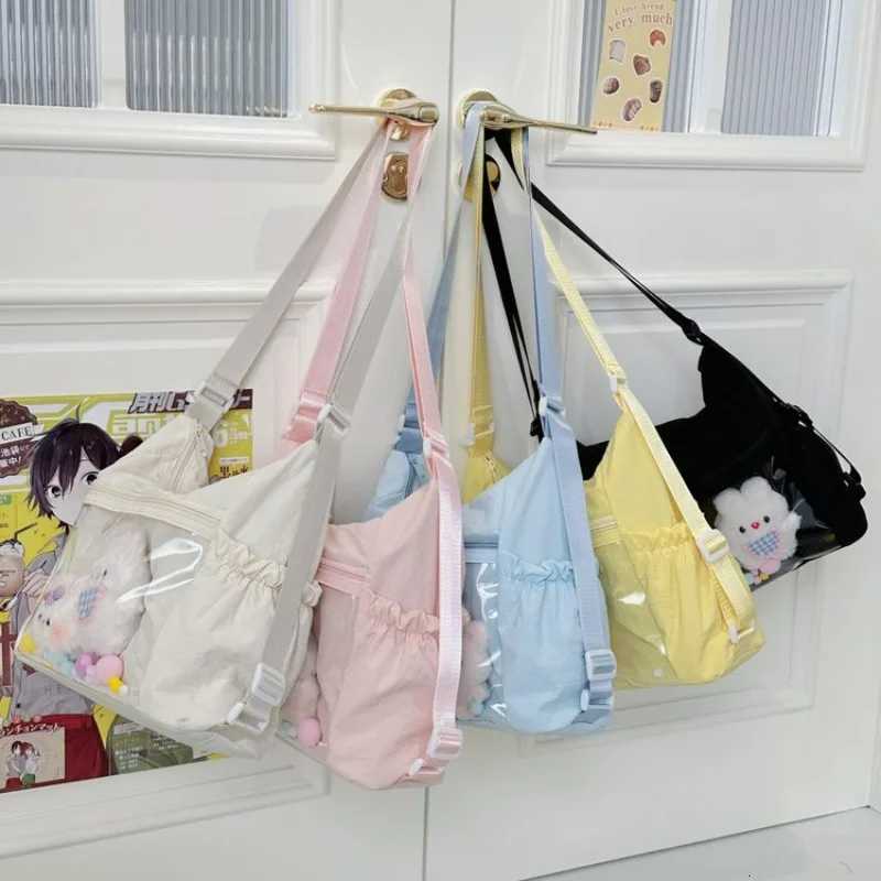 Daily Multi-purpose Crossbody Bag New Japanese Nylon Shoulder Bag Sweet and Fresh Anime Class Shopping BackpackT251121