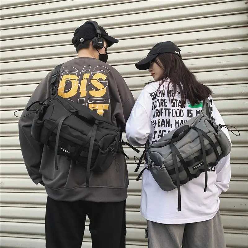 Fashion 2024 Outdoor Travel Techwear Crossbody Bag Men Wen Gym Sport Mtifuncti Single Shoder Backpack Punk Hip Hop Ch Bag Y251121