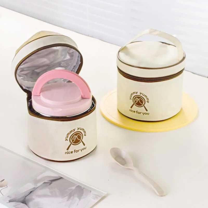 Insulated Stainless Steel Food Thermal Jar 630/1000ml Soup Thermos Container Lunch Box for School Children Keeps HotM251121