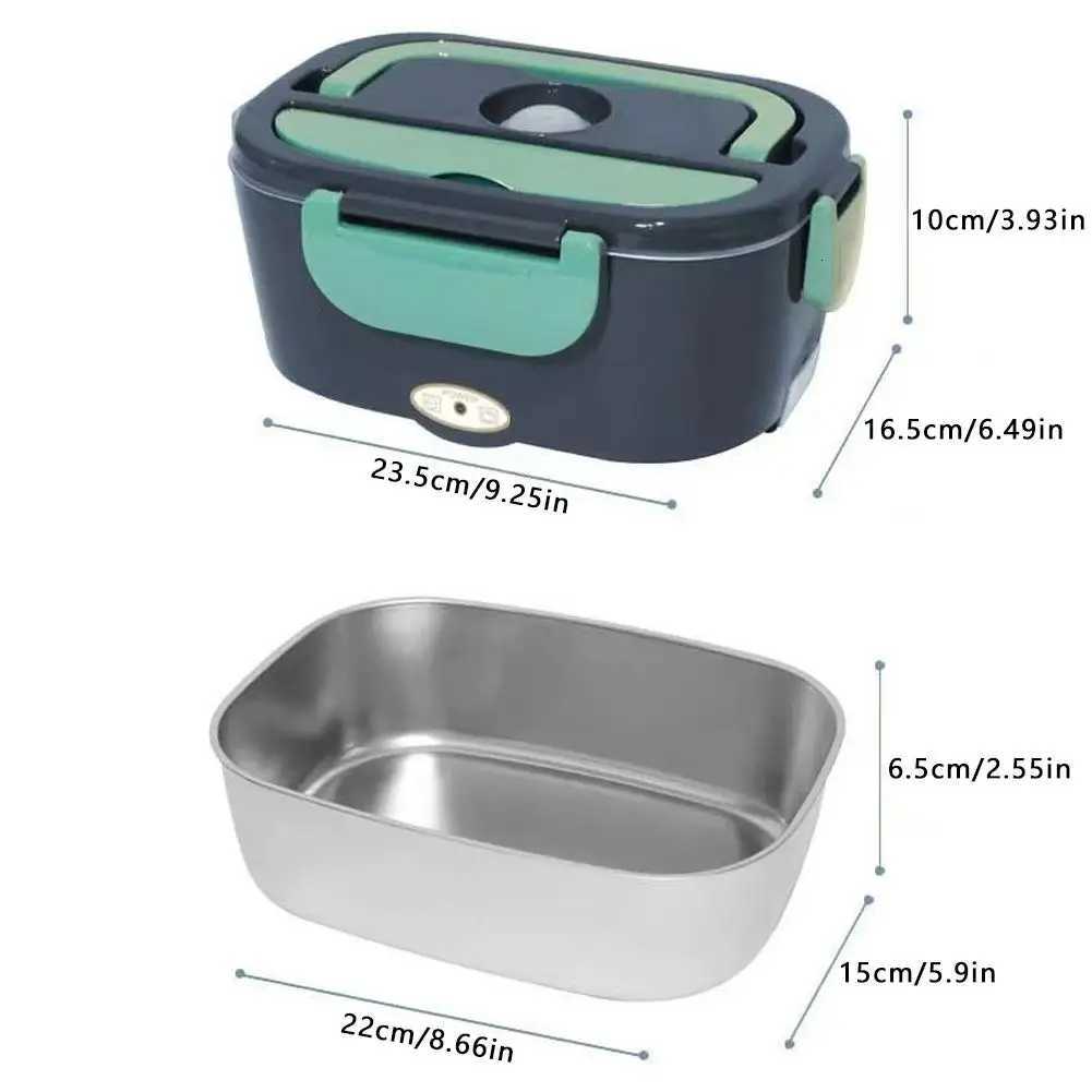1L Office Electric Lunch Box Food Warmer Portable Food Heater for Home or Car Leak Proof Lunch Heating Microwave for TruckersM251121