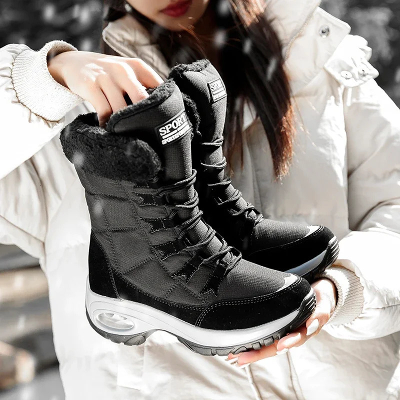 Winter Women Boots Platform Shoes Keep Warm Thigh High Snow Outdoor Ladies Slip on Comfortable Waterproof Fur Femme 251121