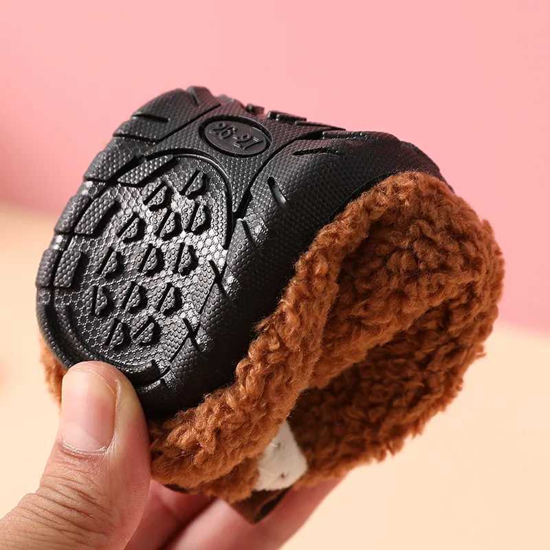 Evshine Curly Plush Children Shoes Super Warm Boys Girls Cotton Shoes Comfortable Casual Fuzzy Shoes Non-Slip Kids Cotton ShoesW251121