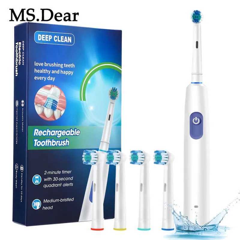 5 Modes Cleaning Teeth Brush Electric Rotating Toothbrush With Timer with 8 Soft Brush Heads Waterproof Electronic Toothbrush C251121