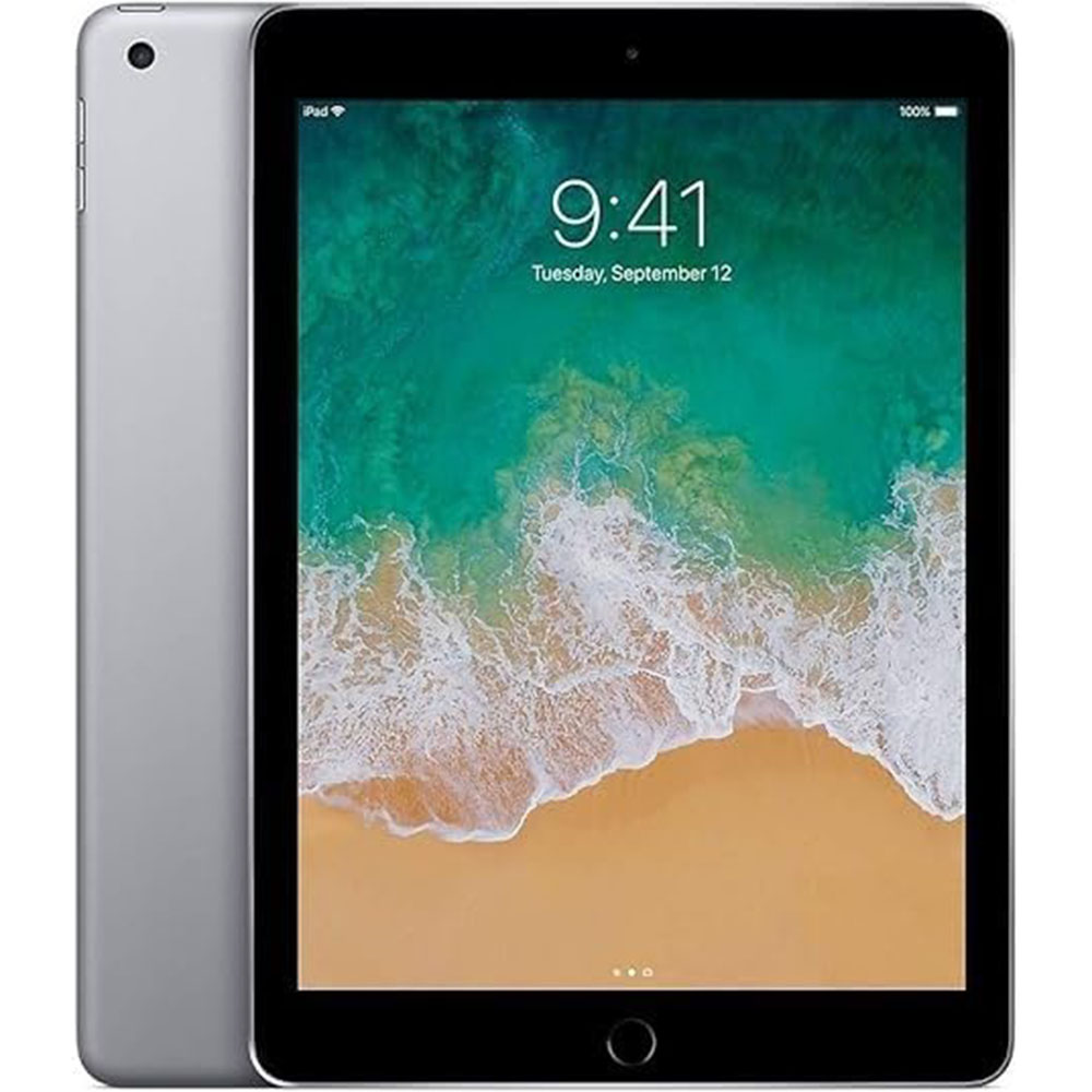 Apple iPad 6th Generation(2018 Model) with Wi-Fi 128GB Apple 9.7inch - Space Gray (Renewed) (Used 90% New)
