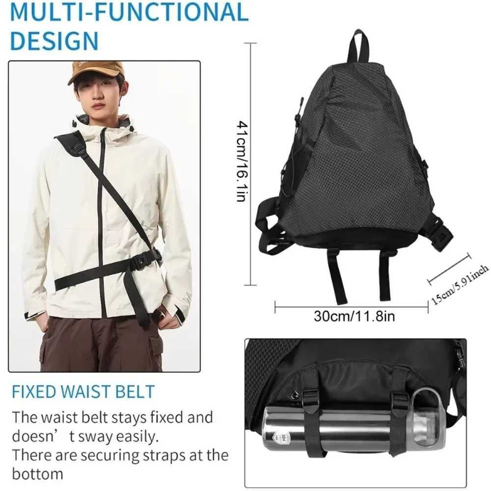 Fashion Waterproof Outdoor Sports Ch Bag Adjustable Large Capacity Nyl Crossbody Bag Mtifunctial Ch Pack Mens Shoder Bag Y251121