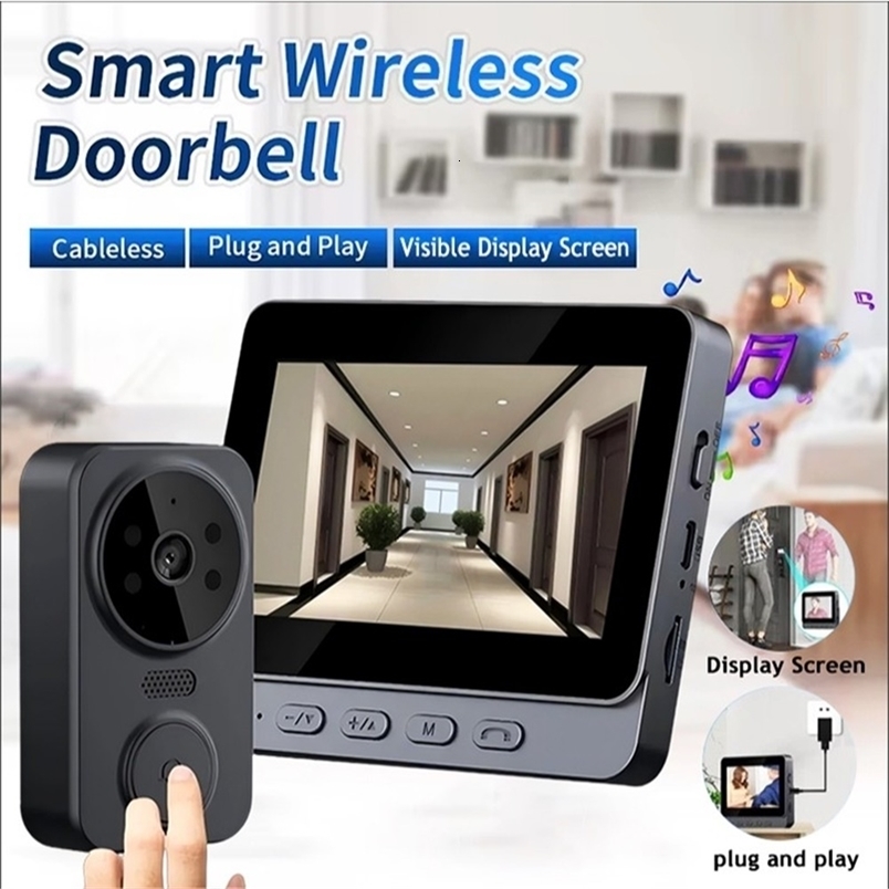 Wireless Video Doorbell Camera Bundle Smart Security Camera with Night Vision 24G WiFi HD Motion Detection Cloud Storage 251106www