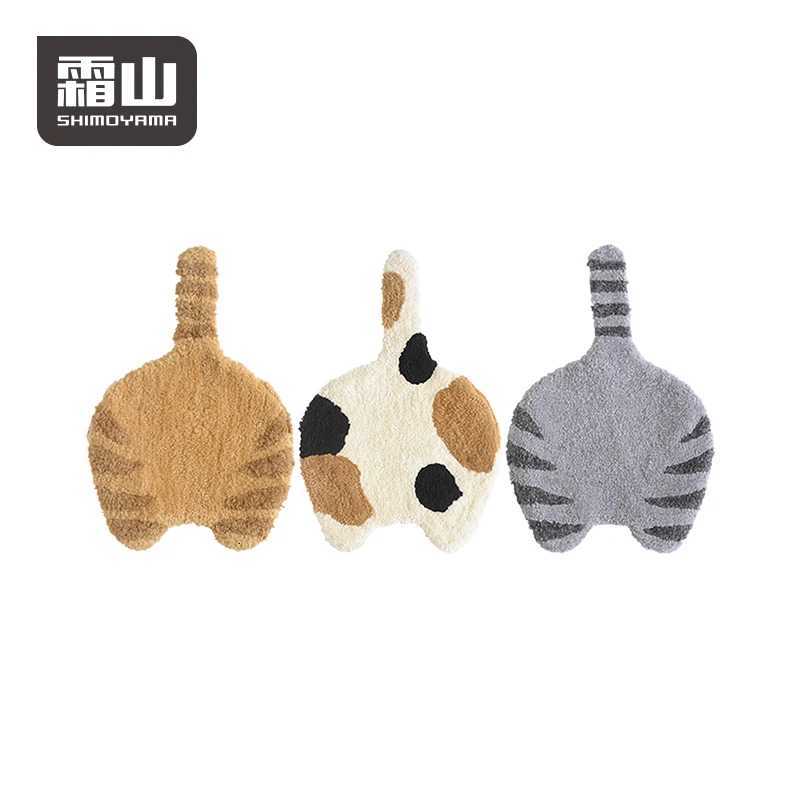 SHIMOYAMA Seat Cover Fluffy Square seat Cushion Cute Cat Design Soft Wool Seat Cushion for Chairs Stools Chair Pad Round C251121