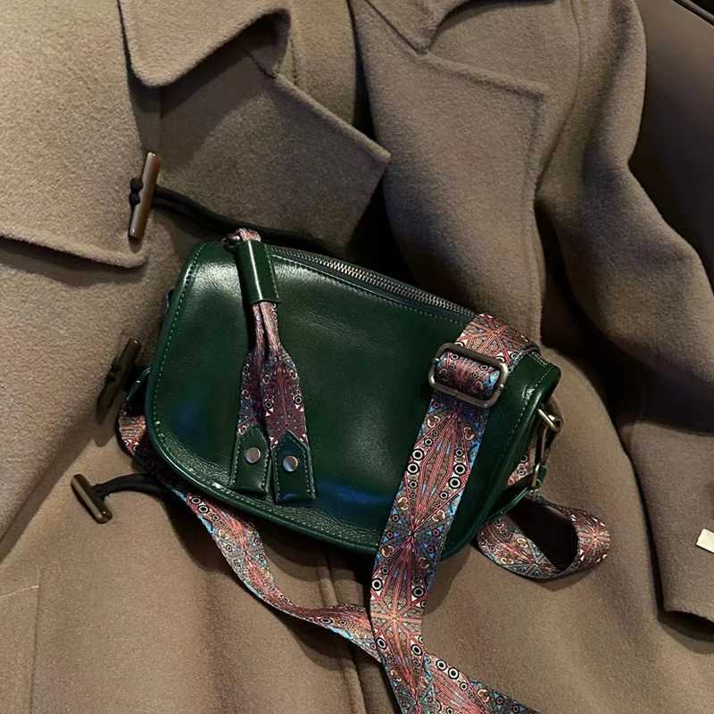 Wens Cowhide Genuine Leather Shoder Bag Fem Fi Luxury Designer Handbags Ladies Soft Crossbody Bags Purse New Y251121