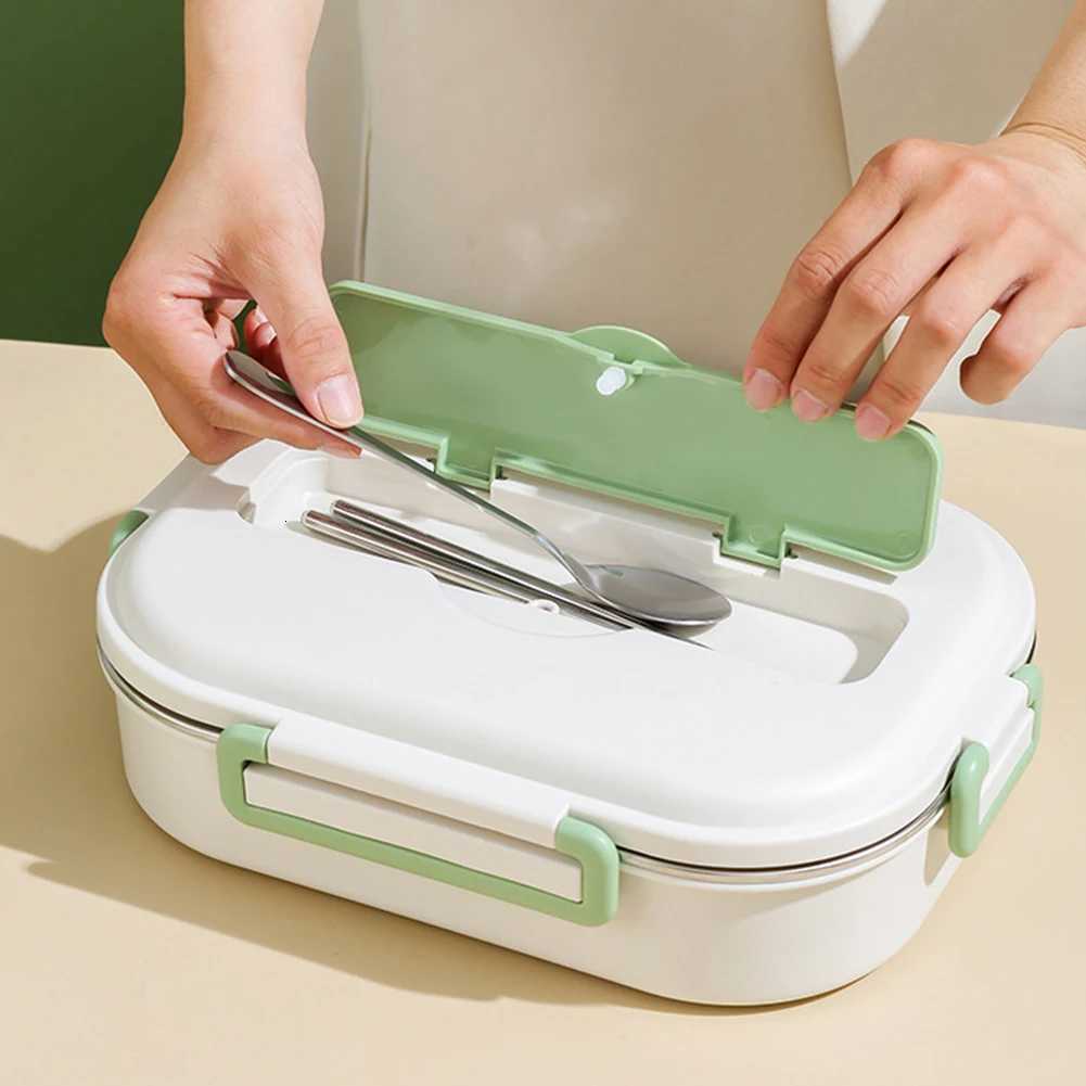 Stainless Steel Thermal Lunch Box with Cutlery Set 2/4/5 Grids Heat Preservation Bento Box Panda for Children School PicnicM251121