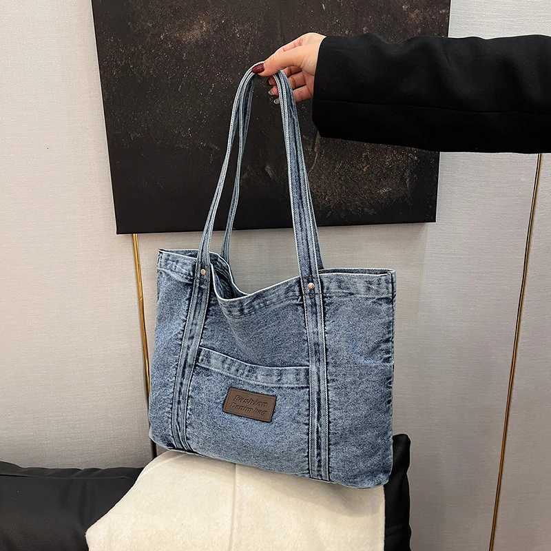 Fashion Luxury Womens Shoulder Bag High Quality Denim Fabric Womens Handbags Large Capacity Multi Functional Womens Tote BagT251121