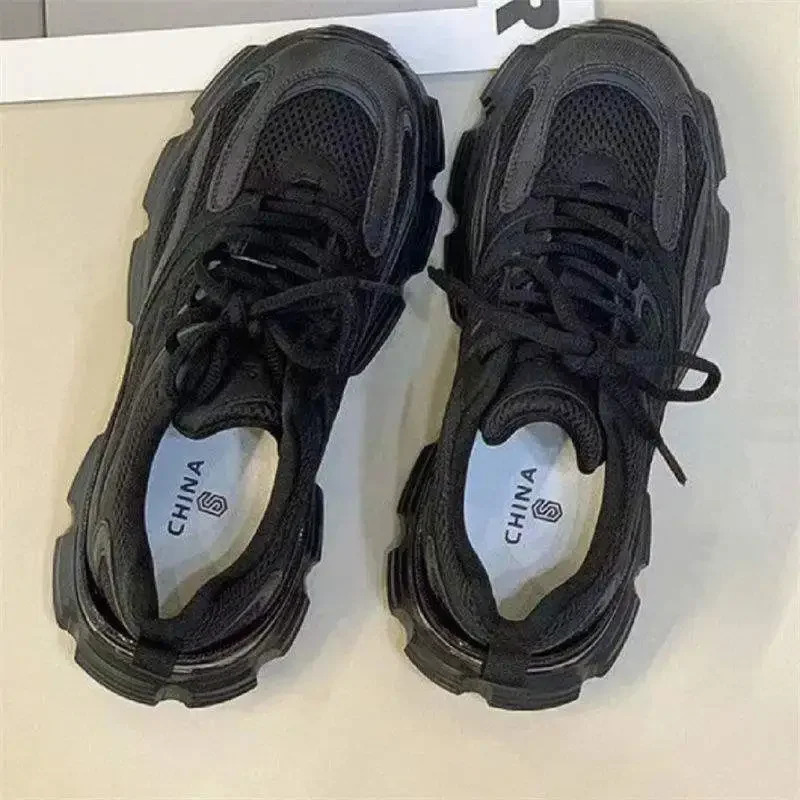 Womens Fleece Lined Dad Sneakers Thick Sole Casual Sports Shoes Autumn Winter Style Versatile Monster Canvas 251121