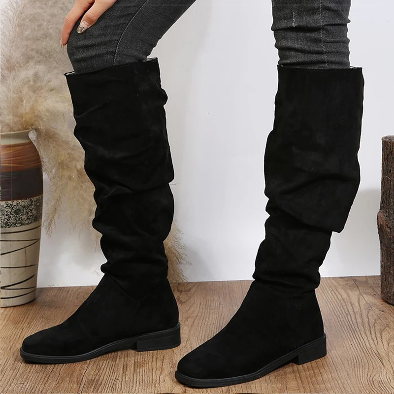 Boots Womens High For Winter Shoes Woman Heels Botas Mujer Knee Women y Long Footwear Snow 251121