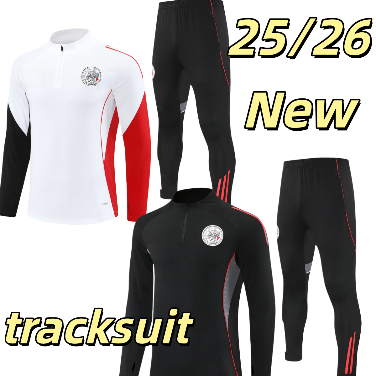 2025 2026 Aajax jacket tracksuit long training suit kit uniform Children adult sweatshirt Sweater sets 25 26 Aajax jacket