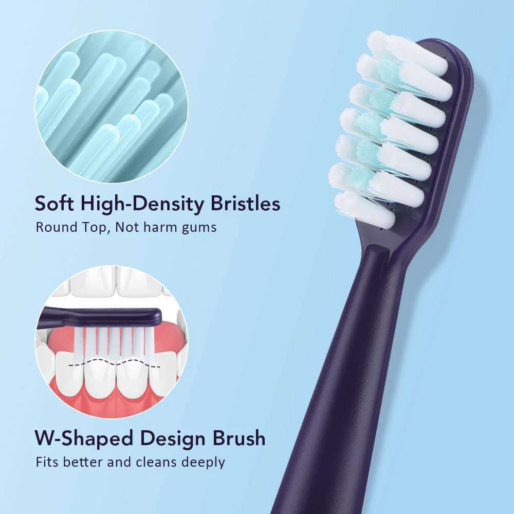 Sonic Electric Toothbrush for Adults Smart Timer eeth Whitening USB Rechargeable IPX7 Waterproof Replacement Heads C251121