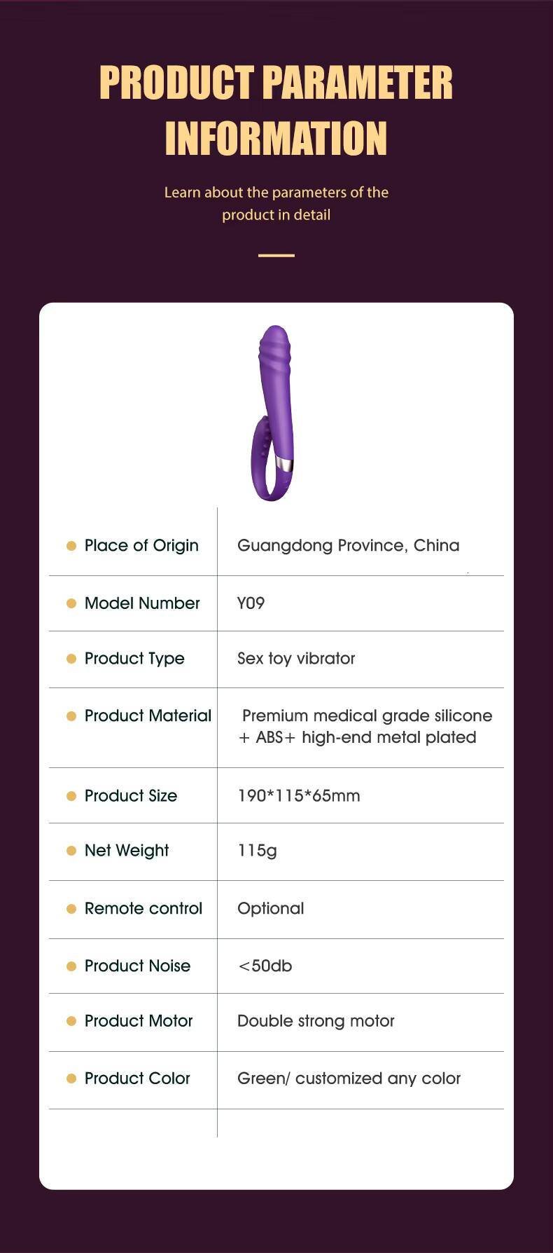 Dual Motor Silicone Rabbit Vibrator U-Shaped Female Sex Toy for Adults for Couples