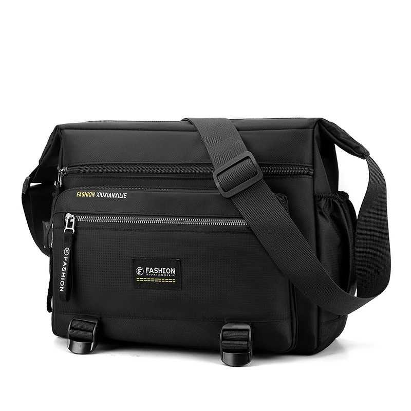 Fashion Large capacity nyl cross body bag adjustable shoder strap zipper closure water bottle rack very suitable for business t Y251121