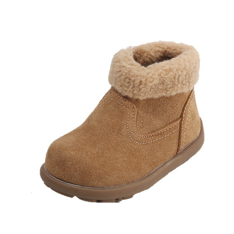 New hot selling designer snow boots with winter wool lining, retro cotton boots, fashionable walking shoes
