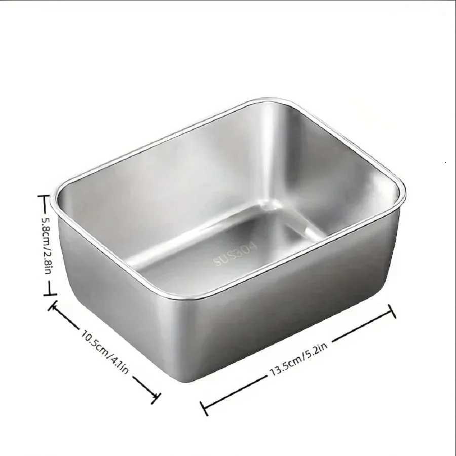stainless steel fresh-keeping box with sealed lid thickened small lunch box camping food packaging and storage boxM251121