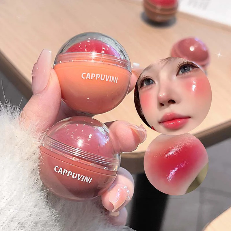 High Pigment Juice Blush Balls Natural Saturation Tint Brightening Moistured Easy Color Rouge Silky Blusher Cream Contour Makeup 251113