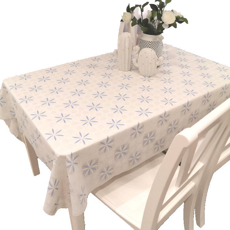 Waterproof tablecloth PVC oil-proof and scalding-proof washable plastic tablecloth rectangular coffee table tablecloth household non-slip UULC01