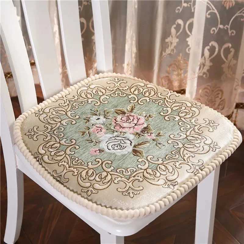 European Horseshoe Shaped Dining Chair Non-slip Mat Fashion Home Decor Soft Stool Pad High Quty Chenille Home Chair Cushion C2511210