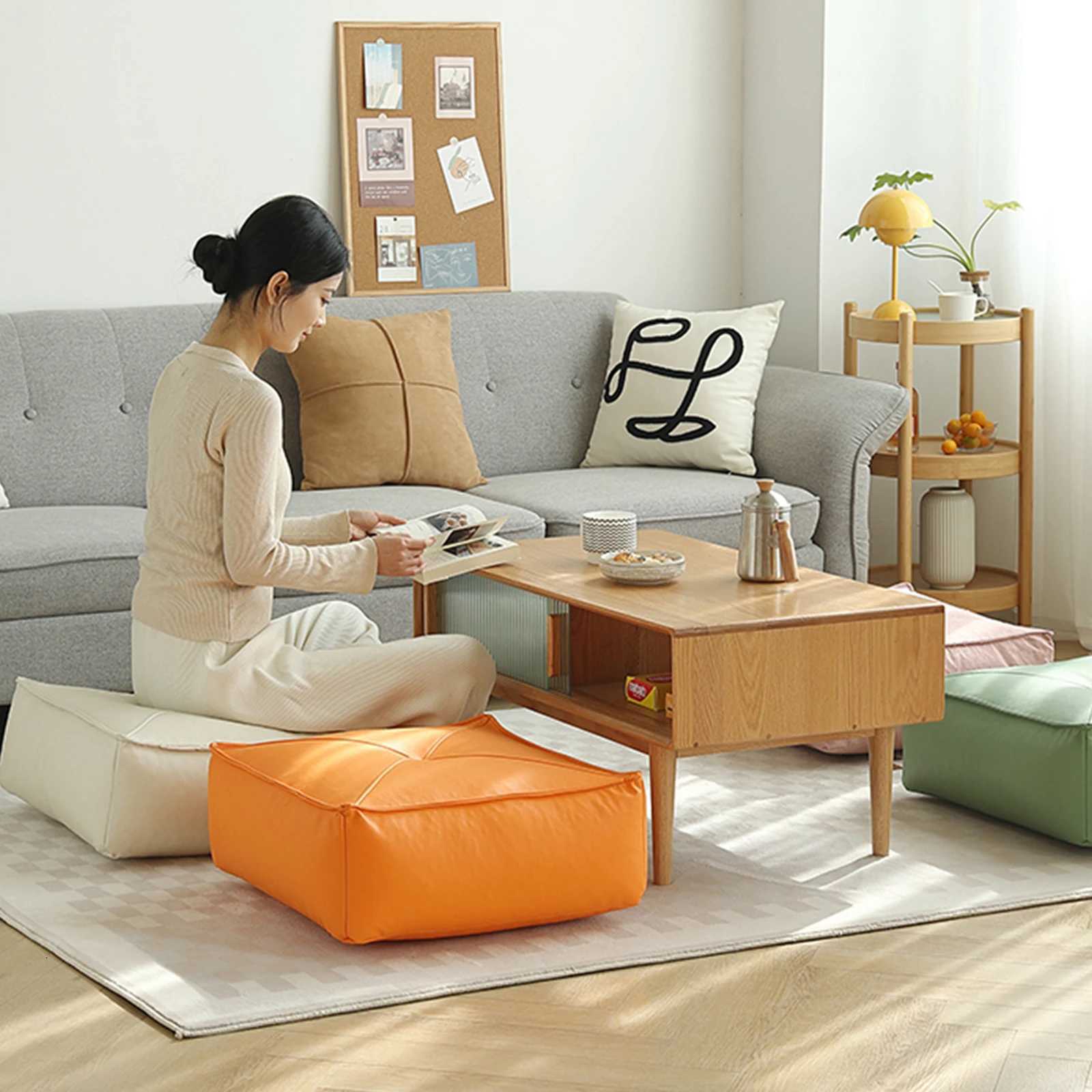Japanese Style Floor Cushion Futon Thick Meditation Floor Lazy Sofa Cushion Home Sofa Bay Window Decor C251121