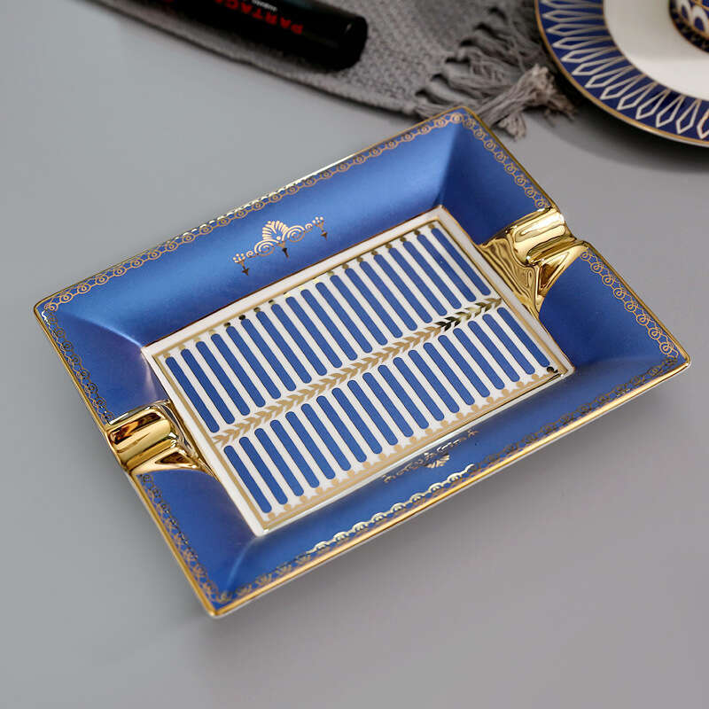 Ins Nordic Ceramic Creative Home Living Room European Style Personality Trendy Office Large Ashtray High-Quality