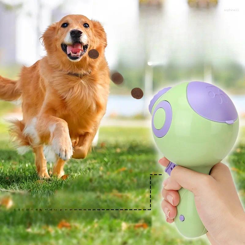 Update Pet Multifunctional Training Throwing Food Gun Cat Dog Laser Toys Creative Feeding Outdoor Boredom Relief Artifacts