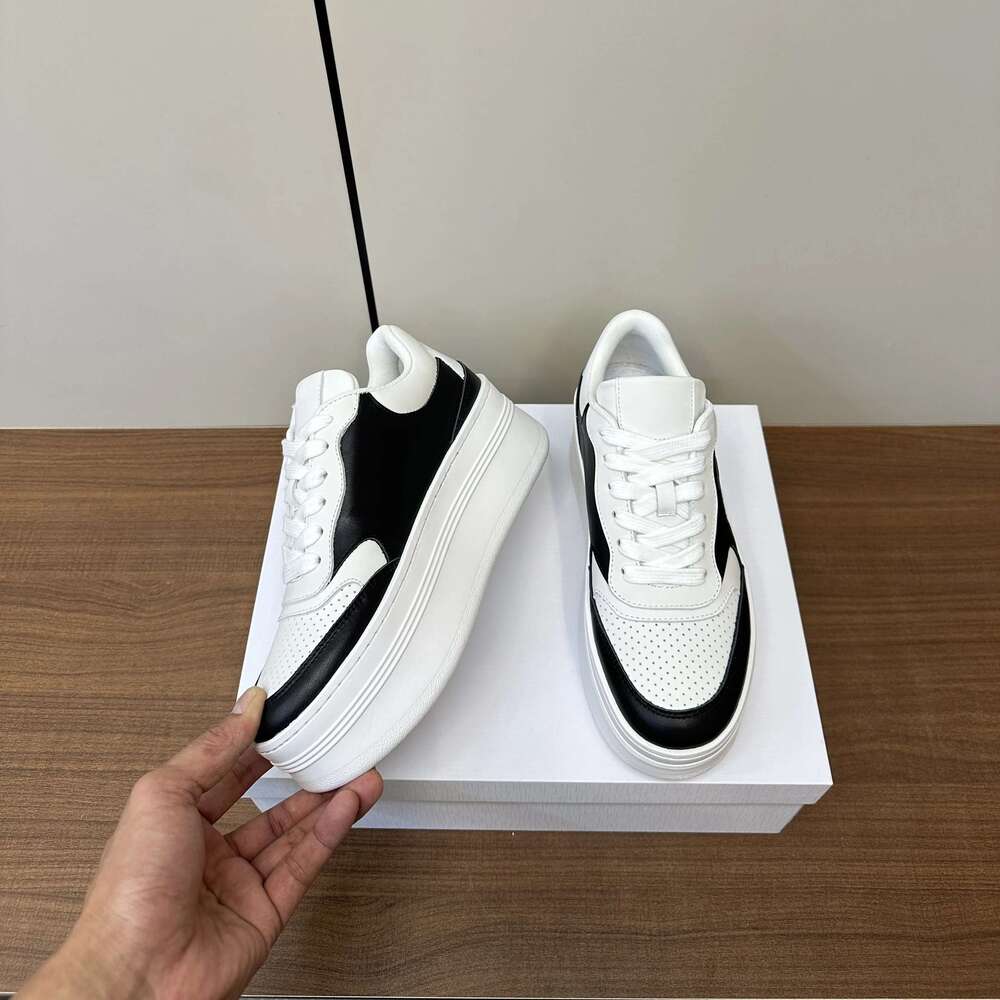 Women Size35-41 Genuine Leather Sneakers Flat Platform Sports Leisure Flats Mixed Color Designer Shoes atillas De Mujer