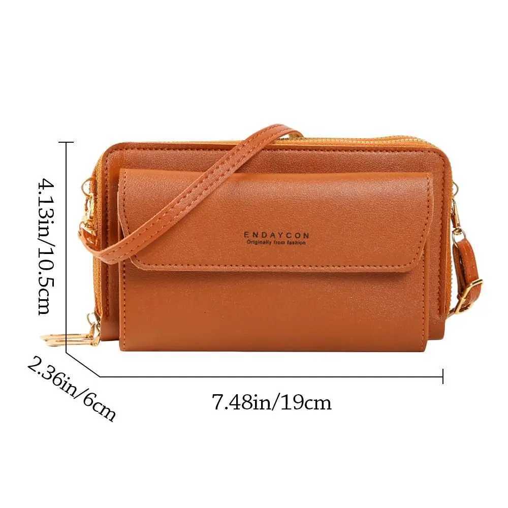 Fashion Large Capacity Womens Crossbody Bag Double Layer Simple Shoulder Bag Casual Phone Bag TravelT251121