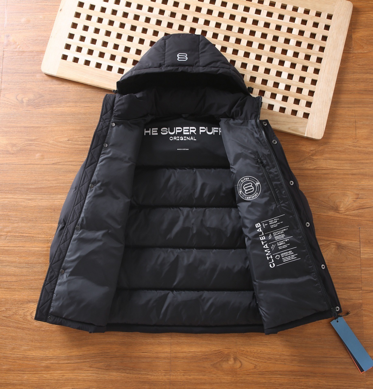 Arizia White Goose Down Unisex Hooded Jacket SUPER PUFF Extreme Cold Thickened Warmth Premium Winter Coat for Men and Women