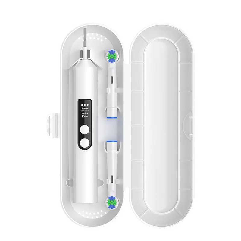 Round head electric toothbrush rotating visual electric toothbrush display automatic rechargeable adult couple men and women gif C251121