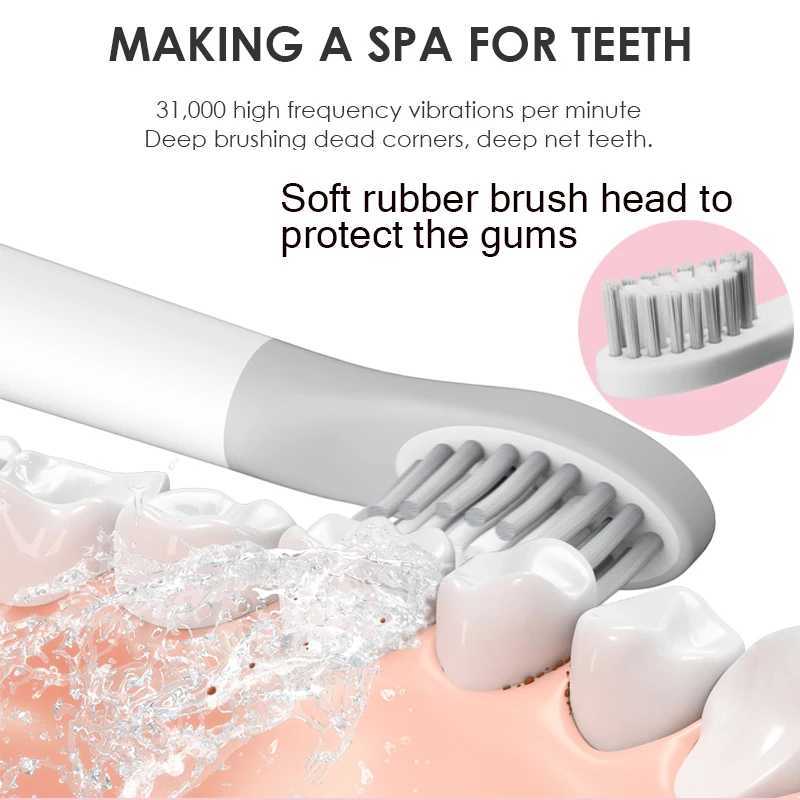 SOOCAS Sonic Electric Toothbrush Adult Ultrasonic Automatic Toothbrush USB Rechargeable Charge Base Waterproof Tooth Brush C251121