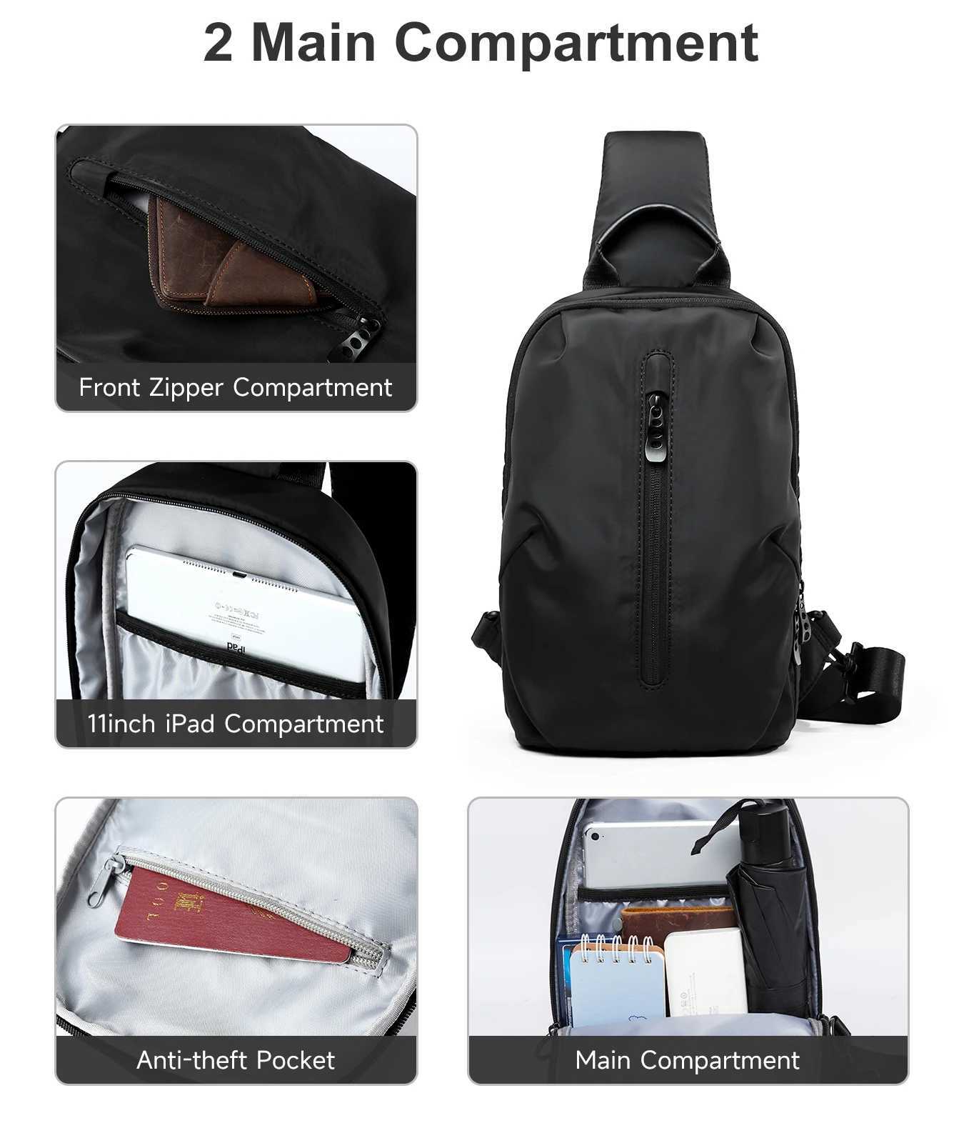 Fashion MOYYI Simple Fi Waterproof Nyl Man Sling Bag B Lightweight Crossbody Ch Bag Wen Sport Travel e Shoder Bag Y251121