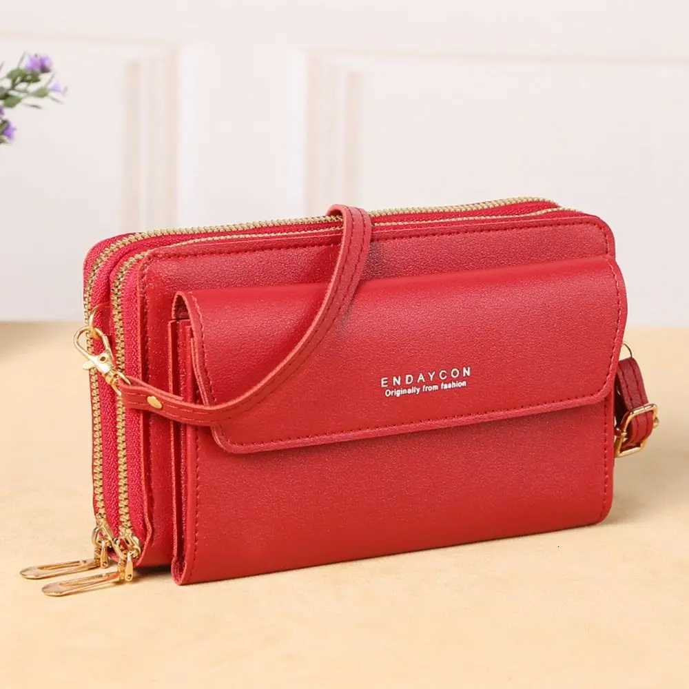 Fashion Large Capacity Womens Crossbody Bag Double Layer Simple Shoulder Bag Casual Phone Bag TravelT251121