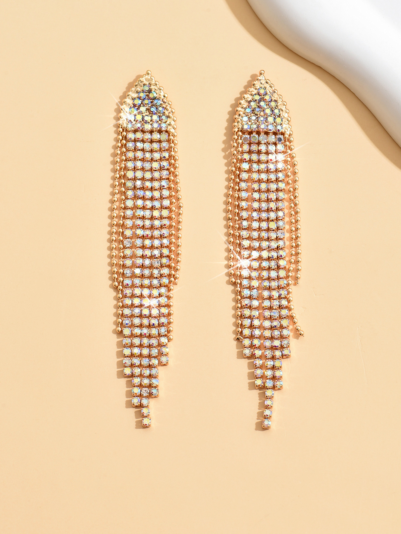 Stylish Women's Long Tasseled Ethnic Earring Set for a Bohemian Look