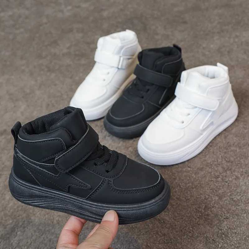 Childrens Sneakers Autumn Winter Boys Sport Girls Warm Cotton Lined Casual White Student Shoes Teen Running Flats J251121 XJ260303