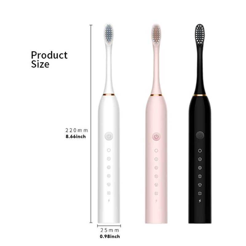 5 Modes Electric Toothbrush Rechargeable Toothbrush High Vibration Teeth Whitening Cleaner Electric Brush Oral Care C251121