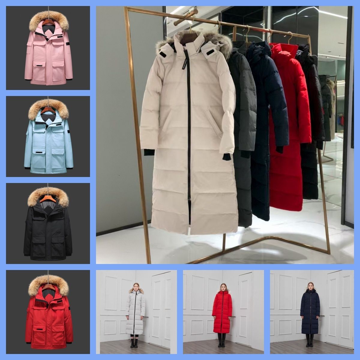 new mens pufferjacket Designer canada Winter geesecoat mens Coat Thick Hooded Down Puffer Jacket with Body Warmer Zip Up White Duck geesejacket doudou 67iQ#