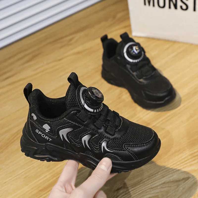 hildrens rotating button sports shoes New fall model net soft sole casual shoes boys outdoor student shoesW251121