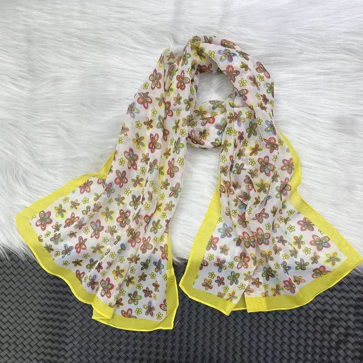 T519 long scarf for women autumn and winter snow print scarf fashion decoration all-match neck shawl scarf silk scarf
