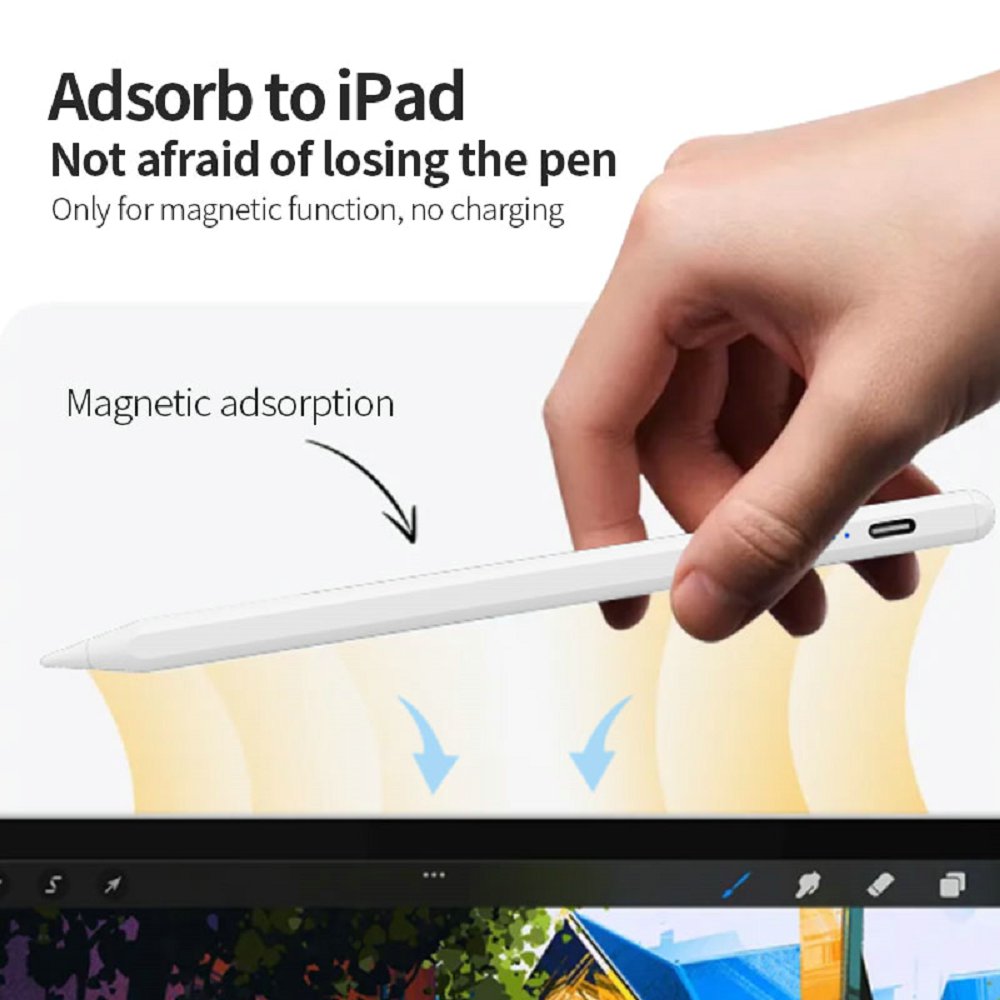 Universal Active Stylus Pen Compatible for IOS & Android Touch Screens Rechargeable Stylus Tip for Ipad/Ipad Pro/Air/Mini/Phone
