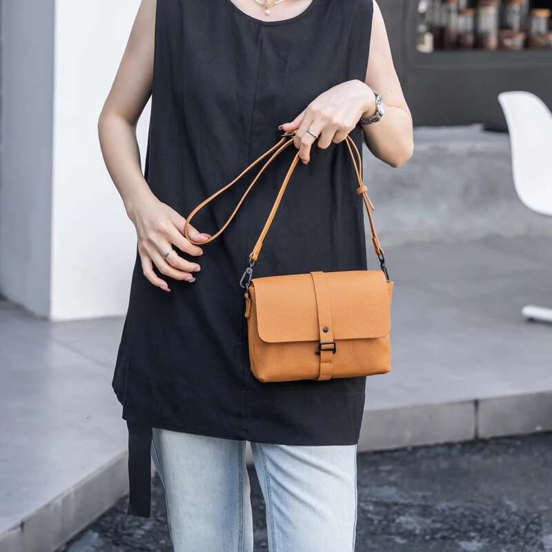 Real Cow S Skin Straps Women Genuine Leather Crossbody Bag Female Natural Cowhide Shoulder T Bag