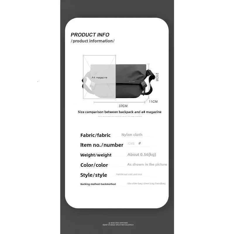 Fashion Water Repellent Messenger Bag shoder bag Business briefcase Crossbody bag Motorcycle bicycle cycling bag Tool bag outdoor bag Y251121