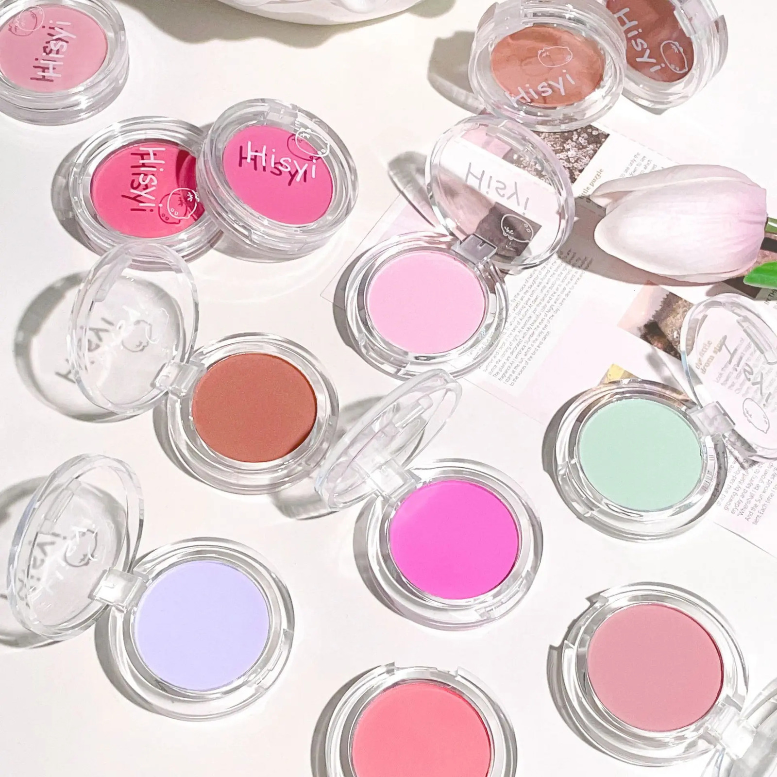 Monochrome Blush Palette Rose Orange Soft Mist Girl Blusher Powder Natural Face Makeup Matte Peach Rouge Contour Shadow Palette 251113