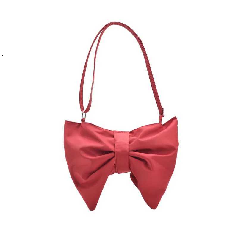 Japanese Lolita Persali Bow Tote Bags Large Capacity Crossbody Bag Wens Shoder Cloth Girls Bags Temperament Student Y251121