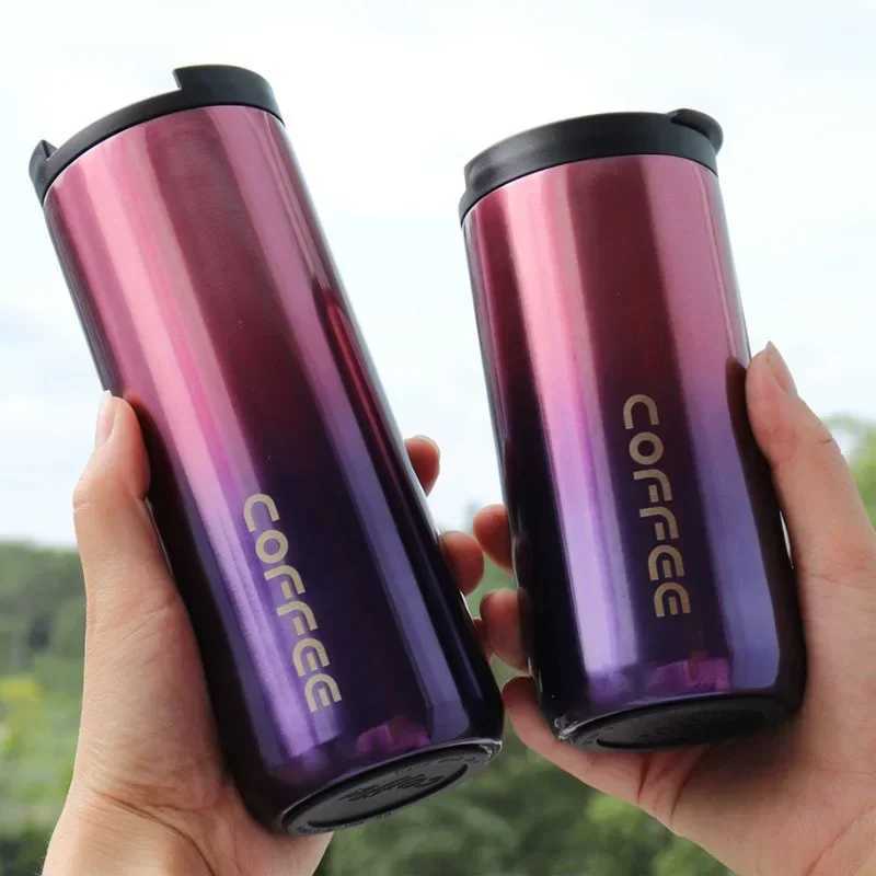 1Pc 350ml/500ml Double Stainless Steel 304 Coffee Mug Leak-Proof Thermos Travel Thermal Cup Thermosmug Water Bottle for Gifts L251121F9N1 W260226