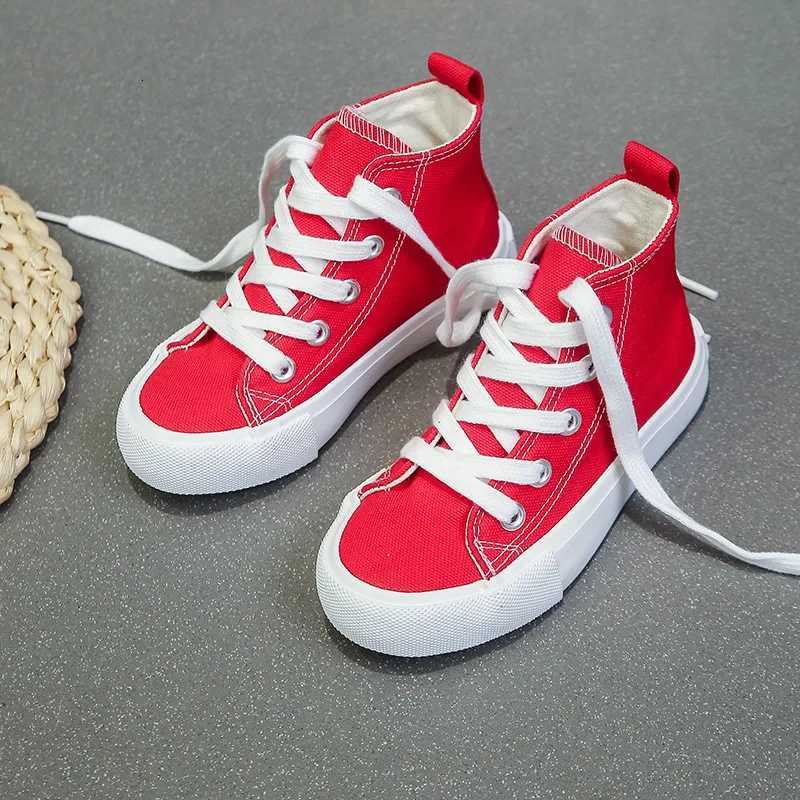 Children Spring Autumn Fashion Canvas Shoes Boy Simple Solid Color Front Lacing Shoes Girls Low Top Soft Soled Kids Cloth ShoesW251121