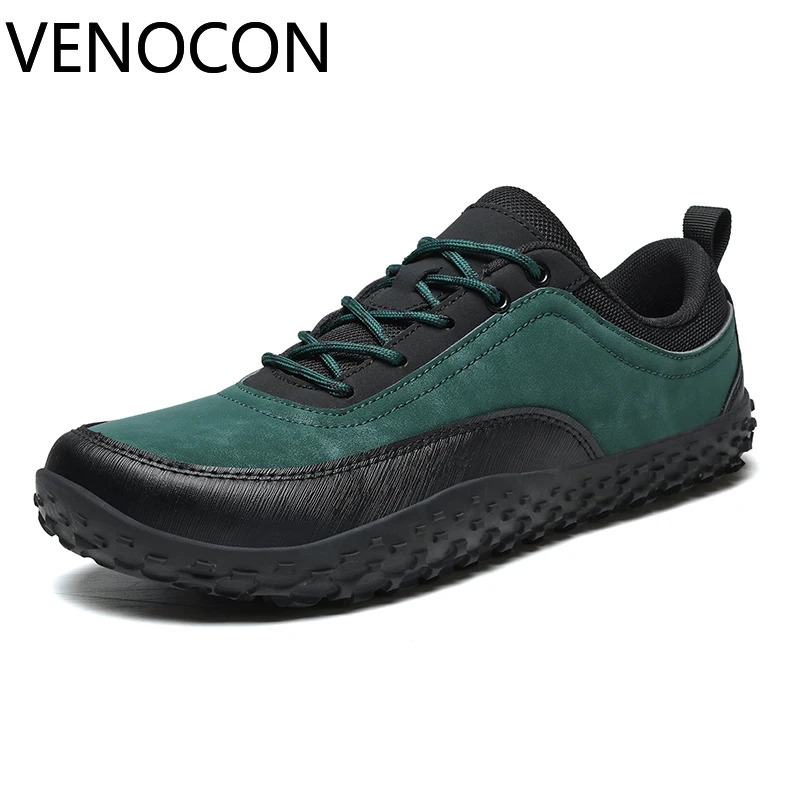 VENOCON Barefoot Minimalist Mens Stylish Style Casual Shoes Sneakers With Wide Nose Toe Box Walking Hiking Trail Footwear Man 251121